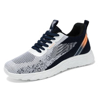 HKM-852307 B-9901 New Fashion Sports Running Shoes Men Sneakers Breathable Walking Style Shoes Comfortable Anti-slip Flying Woven Shoes