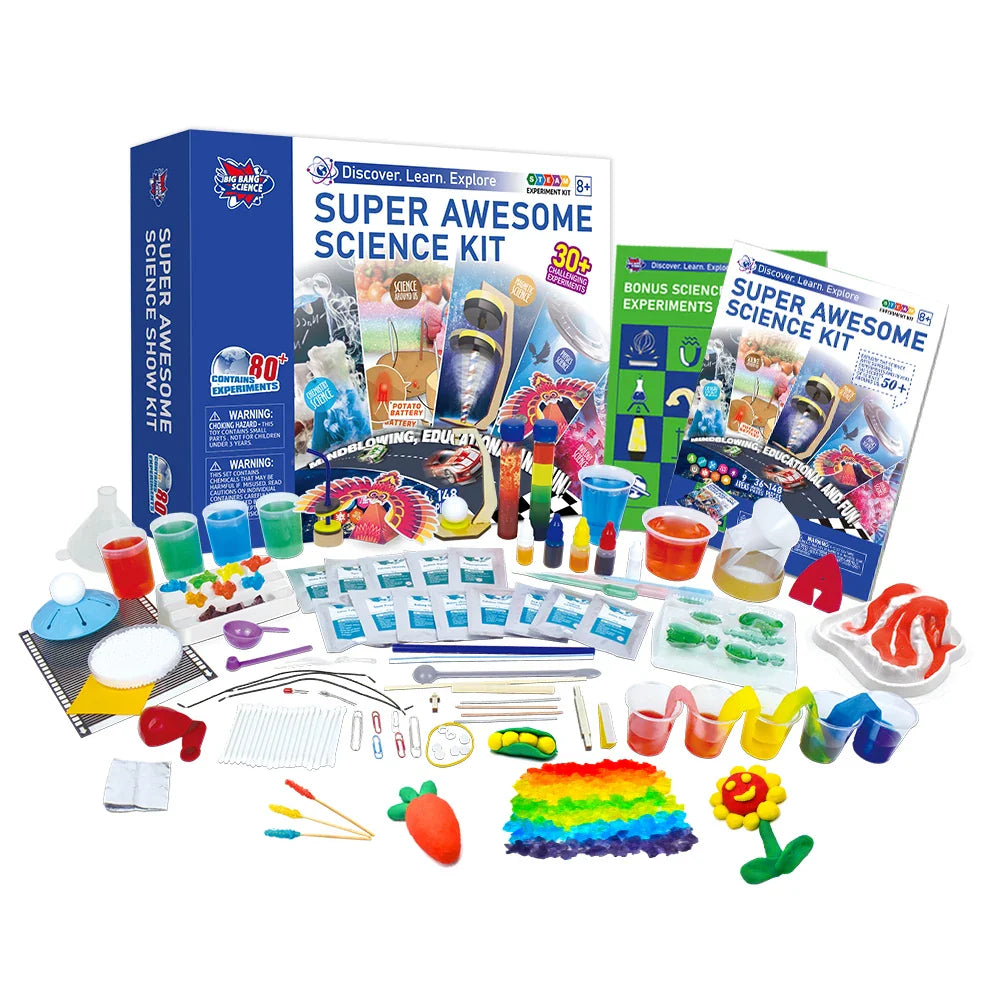 KTX-467731 80+ Science Experiments STEM Kit for Kids - Engaging Chemistry Learning Tool