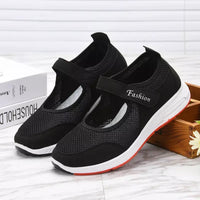 HKM-770963 Casual Soft Sold Running Fitness Women Flat Shoes Durable Anti-slip Anti-odor Outdoor Sport Sneakers Shoes