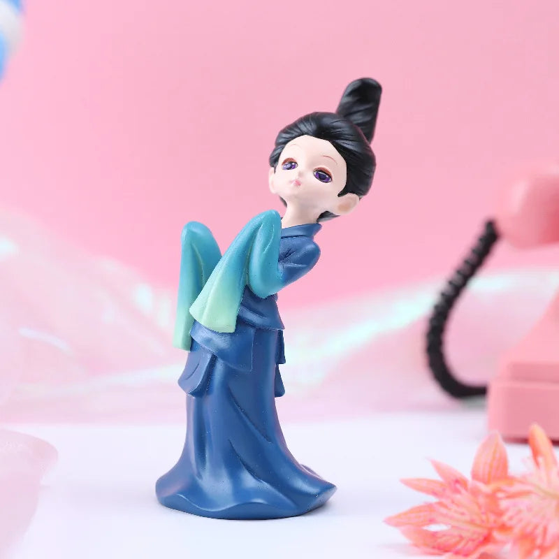 KTX-109587 Antique Inspired PVC Action Figure of Chinese Beauty Lady