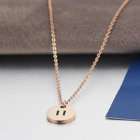 HKM-576659 Silver Engraved Disc Coin Round Pendant Necklace Women Mother Custom Blank 925 Sterling Silver Laser Engrave Jewelry