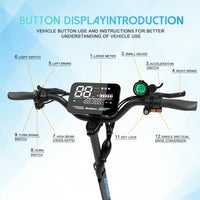 Foldable 60V 5600W 27Ah Battery Two-Wheel Electric Scooter with 40-60km Range and 75km/h Max Speed for Adults