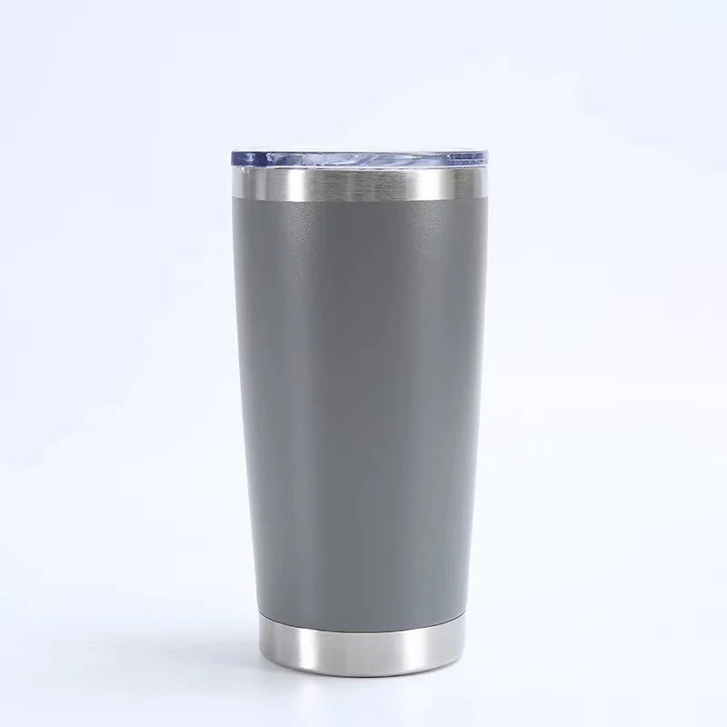 KTX-433107 Stainless Steel Double Wall Vacuum Insulated Travel Cup with Lid - Ideal for Home, Office and Car Use