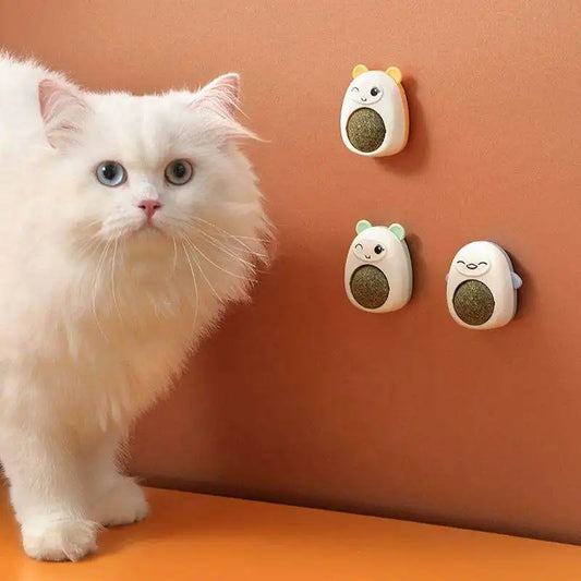 KTX-241043 Interactive Catnip Ball for Cats - Rotating Natural Cat Grinding Toy