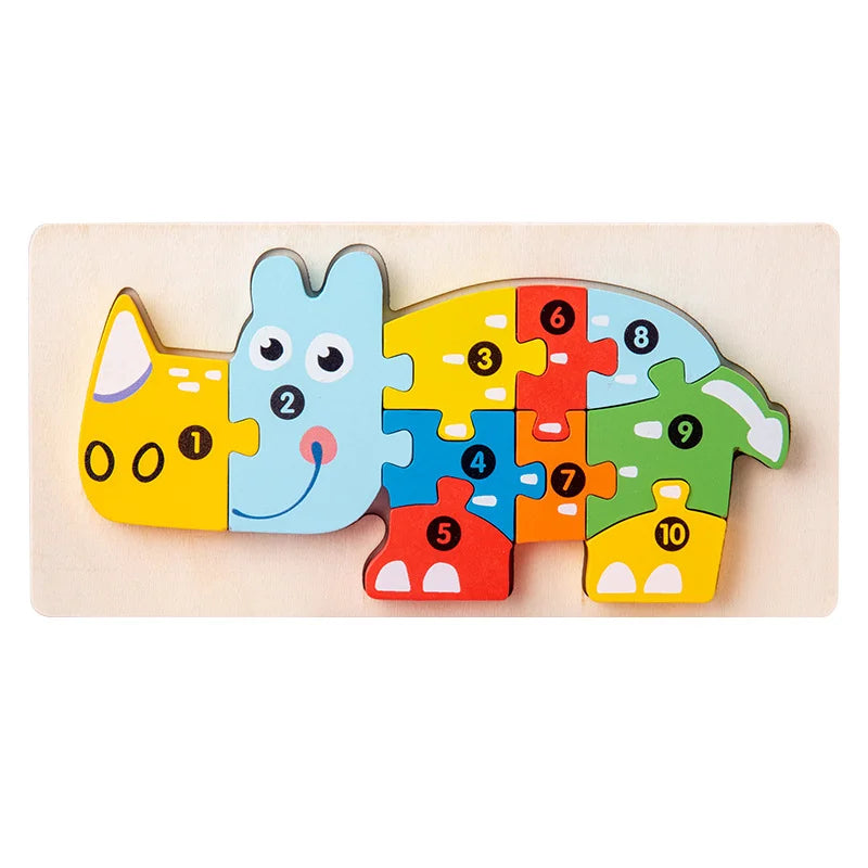 KTX-891731 Montessori Educational Wooden 3D Puzzle Game for Kids – Eco-Friendly and Non-Toxic Jigsaw Learning Toy