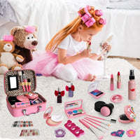 HKM-277267 Kids Washable Makeup Play Set with Mini Makeup Bag for Ages 2-12