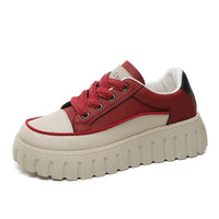 HKM-605971 XQ5858 New Women's Loafers Solid Color Sports Casual Shoes for Summer Breathable Increase Thick Sole Versatile Board Shoes for