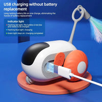 HKM-472723 Smart Interactive Cat Toy Car with Remote Control - Automatic Rolling Ball for Indoor Pets