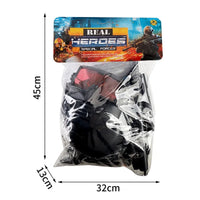 HKM-834323 17PCS Kids Pretend Play Police Set with Helmet and Uniform for Imaginative Role Play