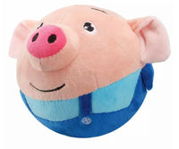 HKM-585683 Interactive Washable Squeaky Plush Dog Ball Toy with Sound and Motion