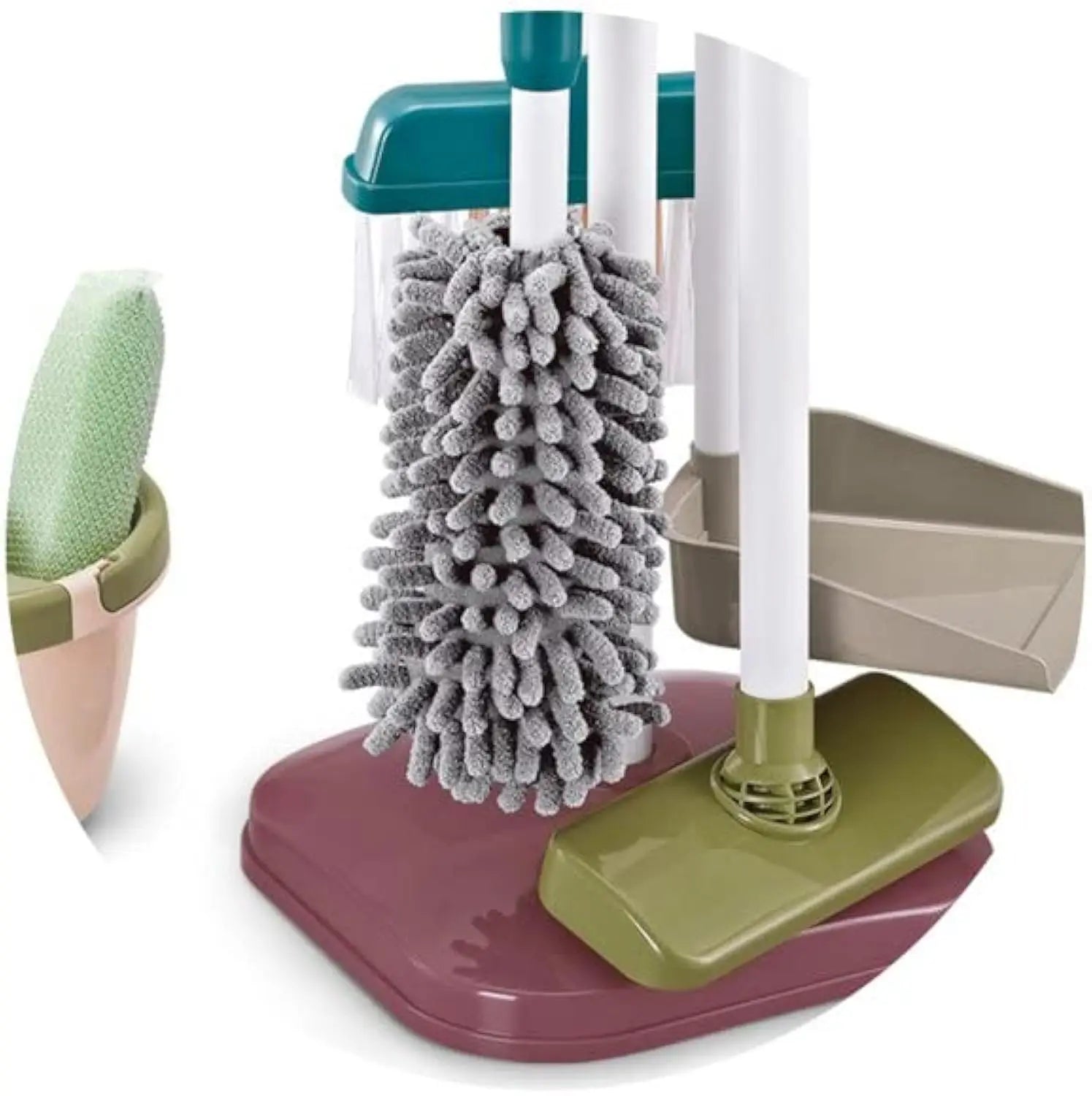 HKM-916819 Children's Cleaning Play Set with Toy Vacuum Cleaner for Pretend Housework Fun