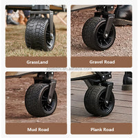 HKM-157907 Collapsible Stainless Steel Sports Wagon for Outdoor Utility and Travel
