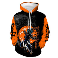 HKM-915539 OEM Custom logo Clothing Sweatshirt Long Sleeves Knitted Pullover Sweater Clothes Hooded 3D Digital Printed Anime Hoodie