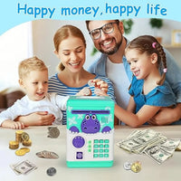 HKM-719059 Dinosaur Mini ATM Piggy Bank for Kids – Fun Plastic Saving Toy with Sound Feature
