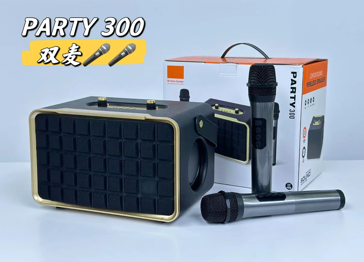 KTX-841555 Outdoor Wireless Bluetooth Speaker with Microphone for Home and Desktop Use