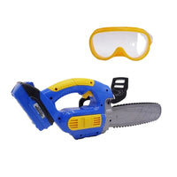HKM-556371 Kids Electronic Chainsaw Mechanic Toy Set - Realistic Gardening Tools for Ages 2-7, Safe Plastic Design