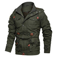 HKM-095187 Mens Winter Iacket Coat Quilted Jacket With Turtleneck Slim Fit and Warm Insulation Plush Standing Collar Men's Coats