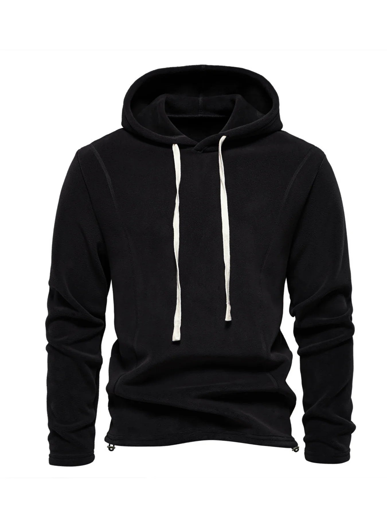 HKM-686163 Men's Padded Solid Color Sweatshirt Rocker Fleece Warm Outdoor Coat Men's Reversible Fleece Punching Jacket Inner Guard Cardigan