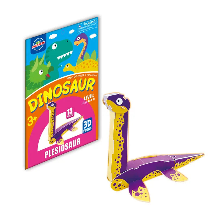 KTX-884819 3D Cardboard Animal Model Puzzle - DIY Educational Early Learning Toy for Creative Play