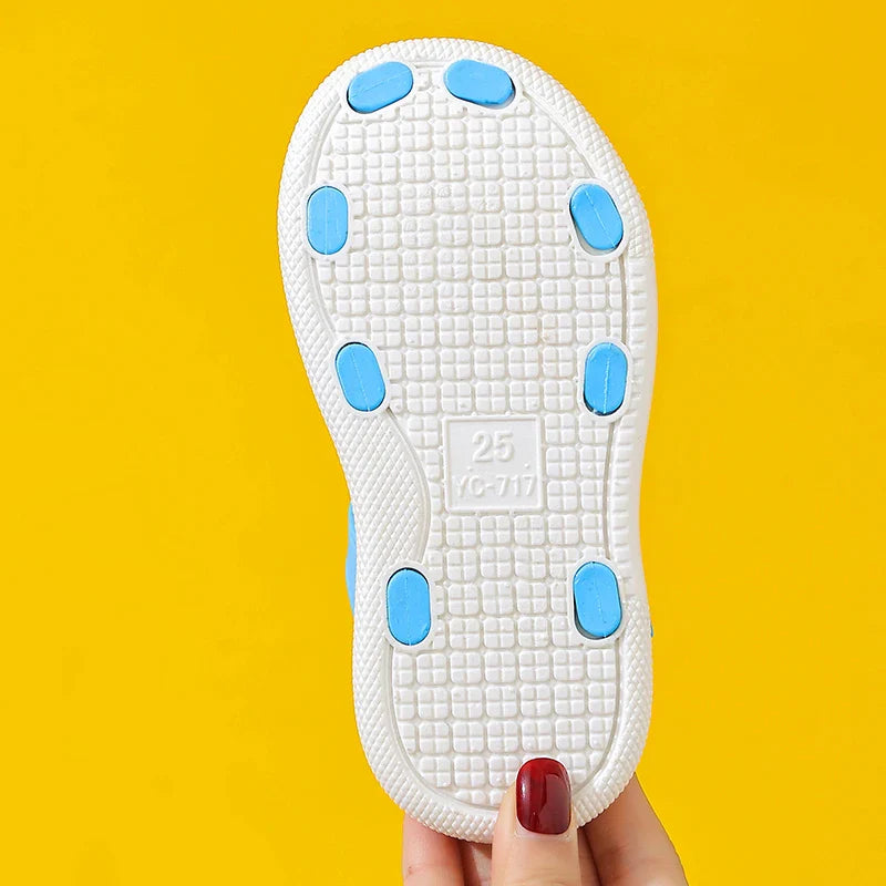 HKM-591315 Customizable Summer Kids' High-Quality Gladiator Sandals Outdoor Beach Jelly Flat Sandals for Toddler Girls