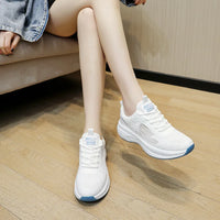 HKM-868115 2024 Summer Comfortable Breathable Single Layer White Mesh Joker Loafers Women's Leisure Sports Shoes
