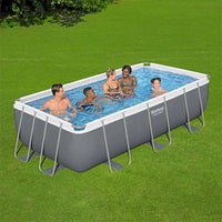 HKM-176019 Large Rectangular Steel Frame Swimming Pool for Outdoor Use