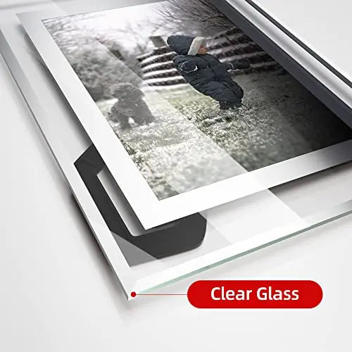 KTX-866451 Picture Photo Frame - Glass Tabletop Display & Wall Hanging, Sizes: 3.5x5, 4x6, 5x7, 6x8, 8x10, A4, A5