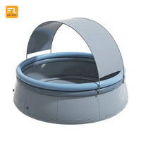 HKM-979411 Large 360x183cm Inflatable Swimming Pool for Kids and Adults with Sun Protection Feature