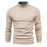 HKM-391251 Men Sweater Fall and Winter Men's Pullover Shirt New Bottoming Shirt Slim High Neck Casual Knit Sweater Thread Sweater