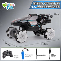 HKM-837779 Battery Operated 2.4GHz Off-Road RC Stunt Car for Kids with Lights and Music