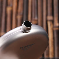 Hip Flask Titanium Ultralight Wine Bottle with Funnel Camping Picnic Pocket Whiskey Alcohol Drinkware  Camping Accessories
