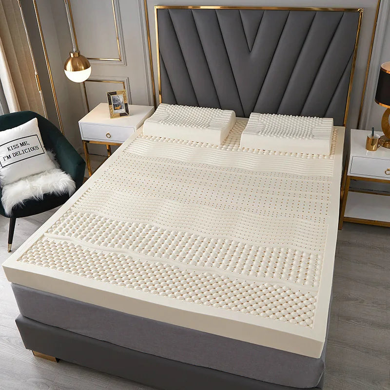 KTX-359955 Latex Mattress 200x100x5cm Soft Cotton Cover 100% Natural Latex Comfort