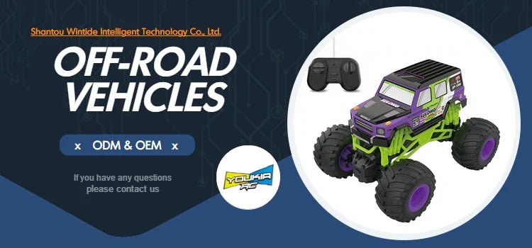 HKM-147347 1:16 Scale 4WD Electric Remote Control Off-Road Vehicle for Kids, 25M Range, Indoor/Outdoor Use