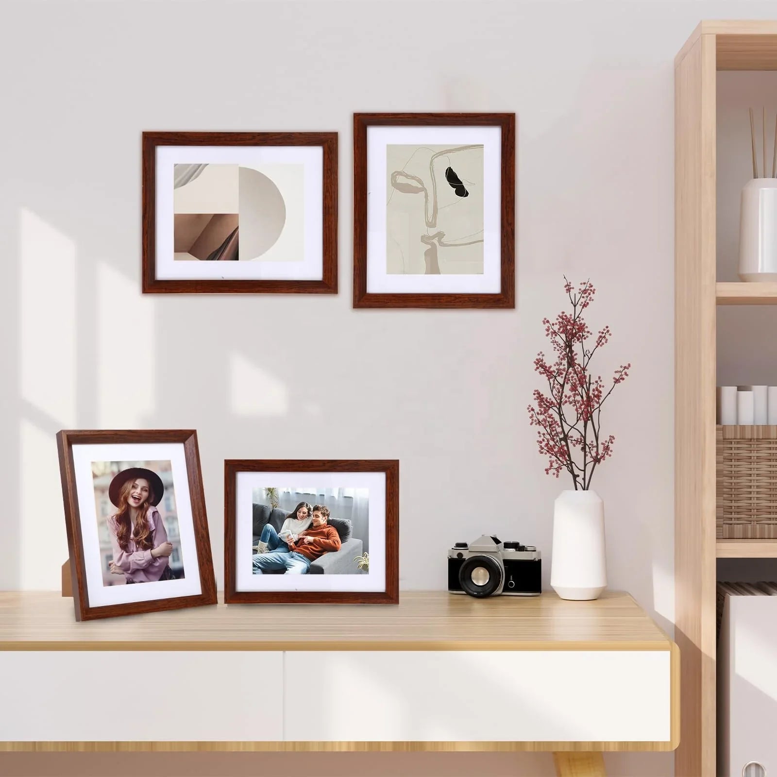KTX-768147 Custom Natural Wood Decorative Picture Frame for DIY Home Display