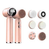 HKM-374227 Custom Multifunctional Electric Face Cleaning Brush and Facial Massager for Deep Cleansing and Exfoliation