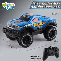 HKM-312339 1:20 Scale 4-Channel Remote Control Off-Road Car with TPR Wheels for Indoor and Outdoor Use