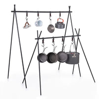 VTX-0945491 Camping Hanging Rack Folding Aluminum Alloy Portable Hanging Organizer Rack for All Gear and Camping Outdoor Supplies