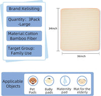 HKM-518995 Medium Reusable Bamboo Fiber Waterproof Puppy Pads for Pets