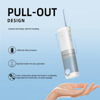 HKM-683795 Portable Mini Water Flosser for Dental Care - Efficient Household Water Jet Cleaner with Enhanced Battery Performance