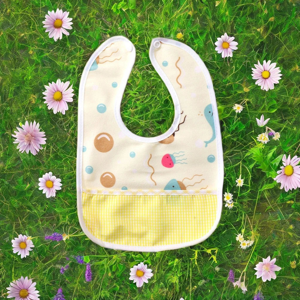HKM-999187 Wholesale Newborn Baby U-Shaped Eating Bibs Soft Crystal Velvet Saliva Wipes Printed/Plain Patterns Waterproof Infants Toddlers