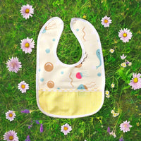 HKM-999187 Wholesale Newborn Baby U-Shaped Eating Bibs Soft Crystal Velvet Saliva Wipes Printed/Plain Patterns Waterproof Infants Toddlers