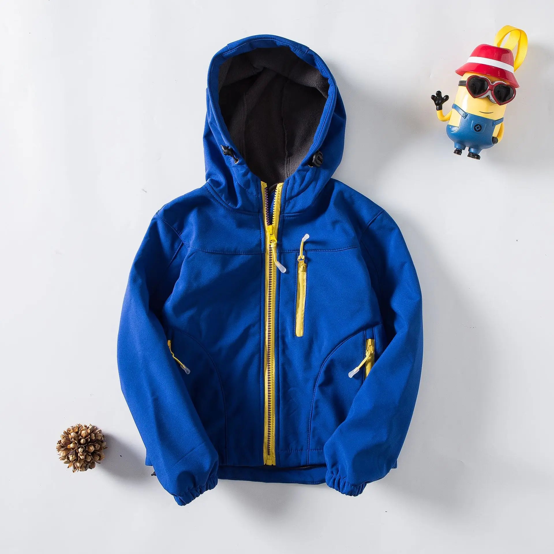 KTX-670355 Girls Winter Fleece Jackets for Children Waterproof Solid Pattern Children's Jackets Winter Jackets for Girls