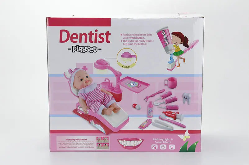 HKM-902163 14-Piece Educational Doctor Play Set for Children, Dentist Toys for Ages 2-13 Years