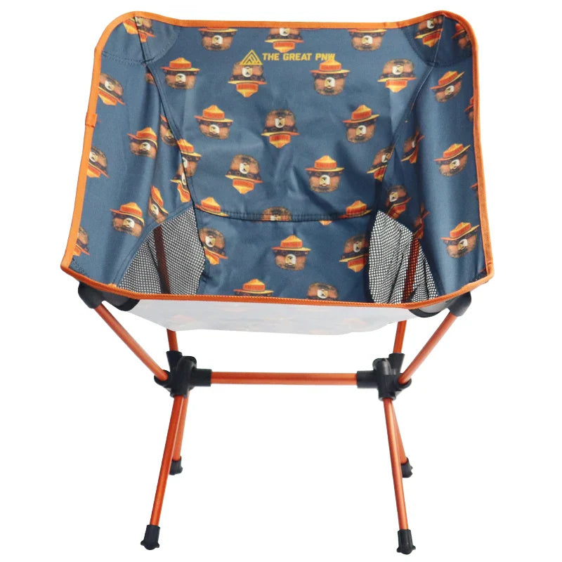 HKM-585043 Portable 7075 Aluminum Folding Moon Chair for Outdoor Activities, Includes Carry Bag