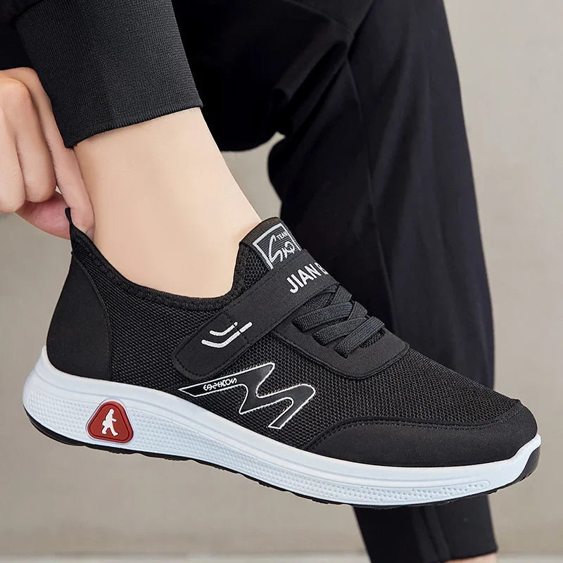 HKM-607123 B-K158 Mens Athletic Walking slip on Tennis Sneakers Wholesale Soft and for Man Sock Shoes