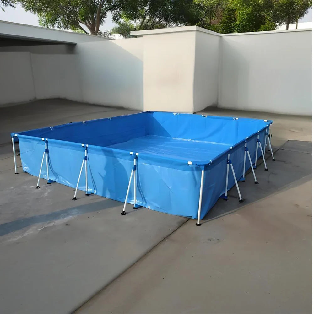 HKM-569235 Easy-Install Above Ground Swimming Pool for Outdoor Family Fun and Clean Sanitary Enjoyment