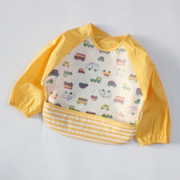 HKM-785619 Baby Bibs with PU Fabric Silicon Soft Mommy Loving Infants & Toddlers for Feeding Waterproof Warm Washable