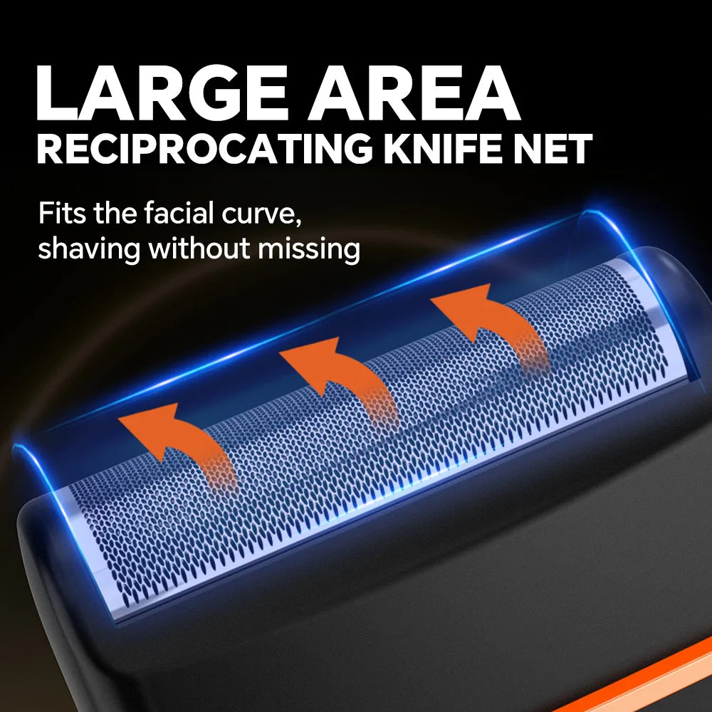 HKM-357267 Rechargeable Men's Foil Shaver with Detachable Cutter Head and USB Charging