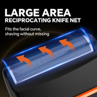 HKM-357267 Rechargeable Men's Foil Shaver with Detachable Cutter Head and USB Charging