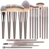 HKM-931283 Makeup Brush Set - 3 to 20 Pcs Soft Synthetic Hair Tools for Foundation, Eyeshadow, Blush, Highlighter, and Concealer